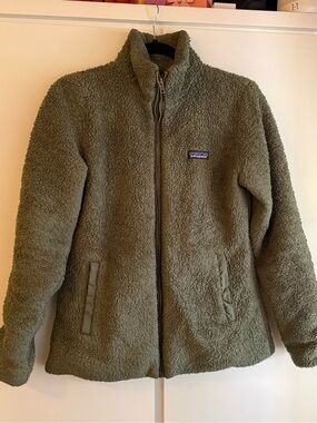 Olive green Patagonia Los Gatos Fleece Jacket size M [see details]